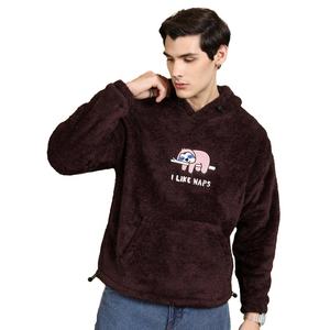 Fashion Long Sleeve <b>Hoodies</b> Casual Sweatshirts For <b>Men</b> Pullover <b>Hoody</b> <b>Sherpa</b> Eco-Friendly OEM Service Winter - Product Image 1