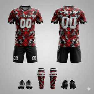 Uniforme de Fútbol Profesional Sublimado |   Opciones de Diseño Ilimitadas |   Nombre del Equipo y Número - Product Image 3