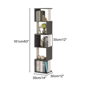 Librería Moderna y Resistente de Estilo Milán, Diseño Estético y Duradero para el Hogar y la Oficina, Solución de Almacenamiento Multiusos de Estilo Europeo - Product Image 4