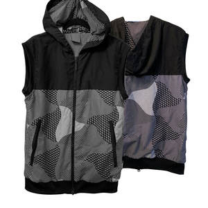 Sudadera con capucha sin mangas para hombre de gimnasio personalizado de fábrica, chaleco con capucha liso para correr de algodón 100% ajustado para hombre - Product Image 2