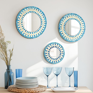 Joli Style vadrouille miroir tenture murale décoration belle forme ronde pour la décoration intérieure pas cher prix de gros du Vietnam - Product Image 6