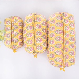 Bloc imprimé écologique Vintage fermeture éclair Durable petit/moyen sac de lavage étanche maquillage cosmétique étui de voyage avec poches - Product Image 2