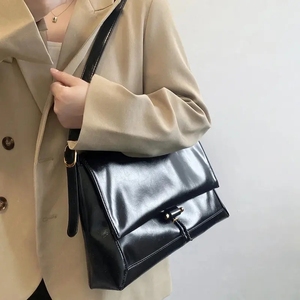 Sacs en cuir noir pour femmes, sacs à main, sacs fourre-tout grande capacité, nouveaux sacs sous le bras, sacs à bandoulière pour femmes, vente en gros - Product Image 3