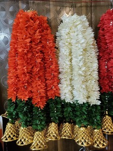 100 piezas de tela colgante hecho a mano para decoración floral colgantes de pared templo, Diwali decoración colgante, regalo de Diwali, decoración Al Festival - Product Image 5