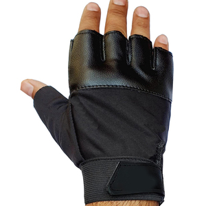 Guantes de Gimnasio de Medio Dedo, Duraderos, de Secado Rápido, Transpirables, de Cuero con Diseño Personalizado, para Ejercicio, Levantamiento de Pesas y Entrenamiento - Product Image 2