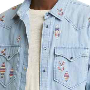 Chemises en jean décontractées à carreaux, coupe slim, de qualité supérieure, pour hommes, avec fermeture boutonnée, confortables et respirantes. - Product Image 3