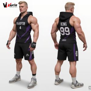 Conjunto de Entrenamiento de Compresión de Fútbol Americano Estilo Americano 7V7 para Hombre Adulto, Camisetas Personalizadas Sublimadas con 7 Banderas, Transpirables y sin Mangas - Product Image 2