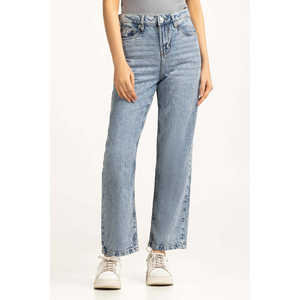 กางเกงยีนส์ผู้หญิงระบายอากาศได้ดี รุ่น WM-JNS-WS24-012 ทรงสกินนี่ สเตรท บอยเฟรนด์ เอวยางยืด สไตล์คาร์โก้ - Product Image 3