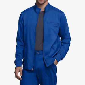 Vestes de médecin à fermeture éclair et à manches longues pour hommes vestes de gommage à fermeture éclair avec logo personnalisé pour l'hiver vestes de gommage médicales pour hommes - Product Image 5