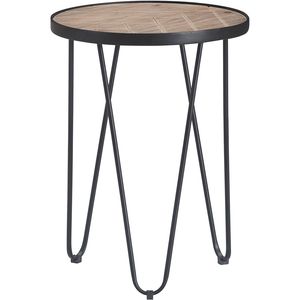 Mesa auxiliar de metal de café de tendencia superior con decoración del hogar superior de madera Aspecto atractivo y simple disponible Precio más bajo - Product Image 5