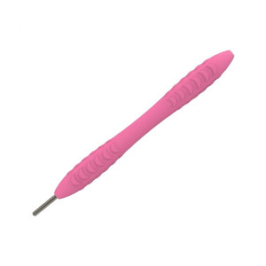 Miroir buccal ergonomique en silicone rose avec poignée texturée pour usage dentaire, opération manuelle, examen oral, classe 1, Pakistan - Product Image 2