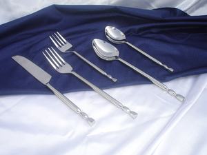Ensembles de couverts en métal personnalisables de luxe de haute qualité en acier inoxydable couteau fourchette cuillère ensembles de couverts ensemble de couverts en argent pour hôtel - Product Image 5