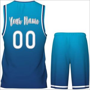 Uniforme de baloncesto antibacteriano transpirable Unisex personalizado último diseño de malla impresa sublimada conjunto de ropa de juego de equipo de talla grande - Product Image 3