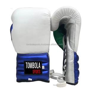 Gants de boxe à lacets personnalisés oz Muay Thai professionnel Kickboxing, MMA Sparring, Gants d'entraînement Vente en gros - Product Image 3
