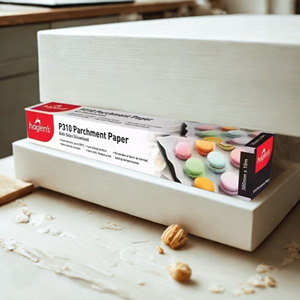 Hagen's P310 Heat Resistant Silicon Coated Non-Stick Baking Paper 300mm Wide for Oven Cakes Grilling <b>BBQ</b> Baking & Pastry <b>Tool</b> - Product Image 1