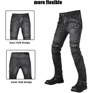 Vêtements de sport pour hommes de haute qualité 2025, pantalon en jean pour moto, couleur et logo personnalisés, taille plus, respirant - Product Image 3