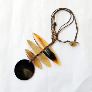 Joyería de cuerno de búfalo para mujer, collar de joyería de moda, collar de cuerno de buey de búfalo y vaca, joyería para mujer, artesanías de lujo - Product Image 2