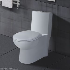 Ustensiles sanitaires en céramique occidentale de style moderne une pièce-118 pour salle de bain. - Product Image 1