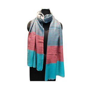 Estolas de rayas múltiples de lana 100% de la mejor calidad, bufandas de invierno con estampado Digital a la moda, chales con diseño personalizable - Product Image 4