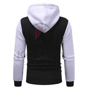 Sweat à capuche unisexe zippé 100% coton veste d'entraînement avec fermeture éclair conception personnalisée motif 3D grande taille impression personnalisée pour hommes femmes - Product Image 2
