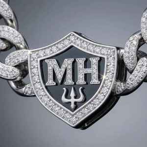 Chaîne cubaine Miami en argent de qualité supérieure avec finition diamantée en moissanite, élégance intemporelle en argent, chaîne élégante unisexe pour homme - Product Image 2