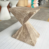 Table basse ronde en béton de taille différente personnalisée par l'usine Fournisseur du Vietnam Meuble léger en béton avec logo personnalisé