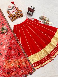 Featuring Our <b>Own</b> Real <b>Modeling</b> Lehenga Choli Modern Boutique Statement Piece Reversible All Seasons - Product Image 5