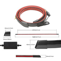 Ampoules LED TCYATO pour voitures, spoiler de coffre universel de 120 cm, bande LED pour voiture, feux de freinage, feux de positionnement, feux de jour, barre lumineuse 12V 18W