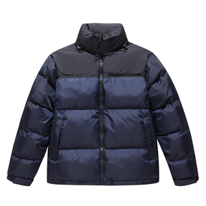 Doudoune noire de haute qualité pour hommes Manteau à bulles d'hiver avec motif de camouflage Style formel - Product Image 4