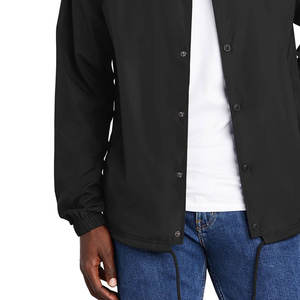 แจ็คเก็ตโค้ชผู้ชายแบบสั่งทำพิเศษจากโรงงาน คุณภาพสูง ขายดี แจ็คเก็ตกันลมกันน้ำสำหรับผู้ชาย - Product Image 4