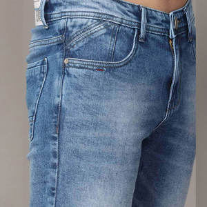 Nouveaux shorts en jean baggy pour hommes de haute qualité pour l'été, en coton biologique uni, écologiques, respirants, denim foncé, poches, pour la salle de sport, la course à pied - Product Image 5