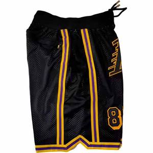 Shorts de course surdimensionnés Polyester maille basket-ball Shorts rayure ourlet poches été basique hommes maille sublimation conception Shorts - Product Image 5