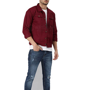 Breathable Streetwear <b>Men</b> <b>Jeans</b> <b>Jacket</b> 100% Cotton High Quality Winter <b>Jacket</b> Best Selling New Arrival for Adult - Product Image 6