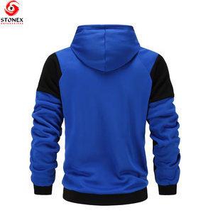 บริการออกแบบเสื้อฮู้ดดี้ผู้ชายแบบ OEM ผ้าฝ้ายฟลีซ 100% ระบายอากาศได้ดี แห้งเร็ว ทรงหลวม 2 ชิ้น คุณภาพสูง แขนยาวสำหรับฤดูหนาว - Product Image 2