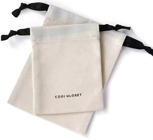 Bolsa de Compras de Lona de Algodón con Logotipo Personalizado, Bolsa de Mano con Doble Cordón y Bolsa con Cordón para Zapatos - Product Image 3