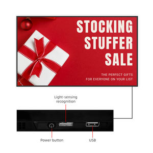 Pantalla LCD Ultrafina de 11.5mm con Marco Delgado, Alto Brillo, 4K, para Montaje en Pared, Pantalla Publicitaria, Señalización Digital, Animación, CMS Basado en la Nube - Product Image 4