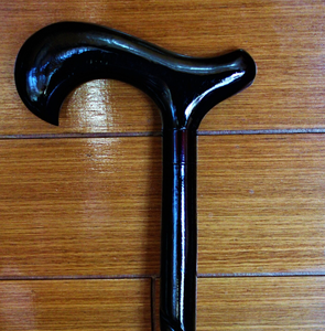 Canne de marche en bois fabriquée à la main et peinte à la main pliable - Product Image 2