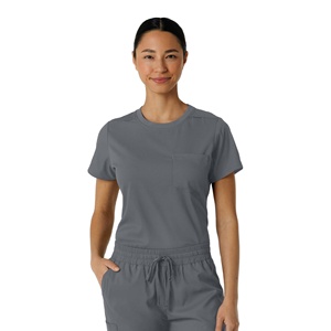 Ladies Medical <b>Scrub</b> Undershirt Breathable Stretch Nursing Base Layer Quick Dry Hospital Uniform Inner Shirt OEM Factory - Product Image 2