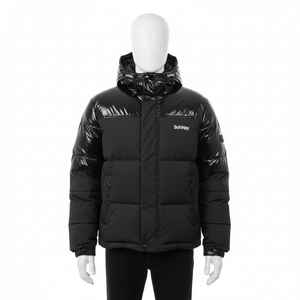 Veste matelassée d'hiver pour homme, personnalisable en gros, à capuche, chauffante, respirante, avec fermeture éclair, coupe-vent et chaude - Product Image 1