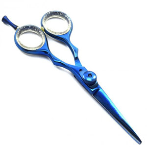 กรรไกรตัดผมตรง Endo Tech แบบแมนนวล ด้ามจับออฟเซ็ต สำหรับมืออาชีพ ทนทาน ใช้สำหรับปลูกผม  ใบมีดเหล็ก รับประกัน 5 ปี - Product Image 3