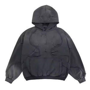 100% coton pull à capuche unisexe sweat à capuche personnalisé pour hommes deux pièces Sports de plein air décontracté hommes à capuche bases, coton mélangé - Product Image 1