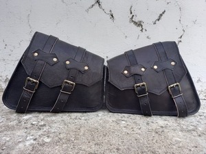 Sacs de voyage unisexes faits à la main de grande taille en cuir vintage pour selle de moto bonbons logo personnalisé bagages à 2 côtés sacs de sport pour - Product Image 6