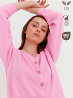 Cardigans décontractés en tricot GCS pour femmes, 100% cachemire pur, boutonnés, écologiques, vintage, col en V, coupe ample, épaules tombantes