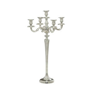 Candélabre de sol de qualité supérieure pour la décoration de cadeaux de mariage en aluminium plaqué argent grande fête bougeoir et candélabre faits à la main - Product Image 2