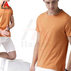 T-shirt décontracté orange de qualité supérieure à manches courtes en tissu de coton confortable T-shirts pour hommes par Hamza Apparels - Product Image 6