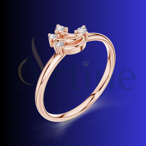 Jewels 14K Solitaire Diamond Bague de fiançailles pour cadeau de proposition - Product Image 1