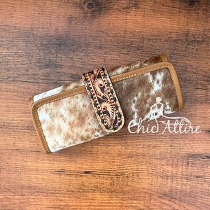 Estuche enrollable portátil para joyas de cuero de vaca, organizador de joyas de viaje plegable de estilo Vintage de alta calidad para damas - Product Image 1