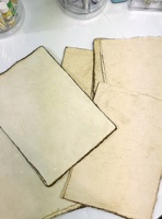 Feuilles vintage de 150 à 400 g/m², papier antique vieilli, fait à la main, papier historique, artisanal, papier écologique, fabriqué en Inde