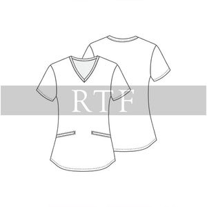 Ensemble de blouses d'infirmière unisexe Fuji imprimées à col en V, uniformes d'hôpital, travail dentaire, taille XL, résistantes à la chaleur, taille plus, blouses d'infirmière pour femmes - Product Image 6