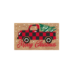 Stylish <b>Doormat</b> Best for Home Entrance Hallway Living Room PVC <b>COIR</b> EMBOSSED INDIAN <b>DOORMAT</b> for Sale - Product Image 5